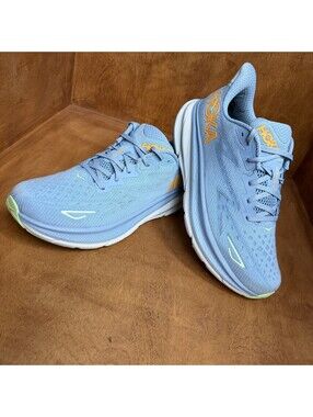 Hoka One One Clifton 9 Running Shoes Mens Sz 10 D Dusk Illusion Blue 1127895 DLL